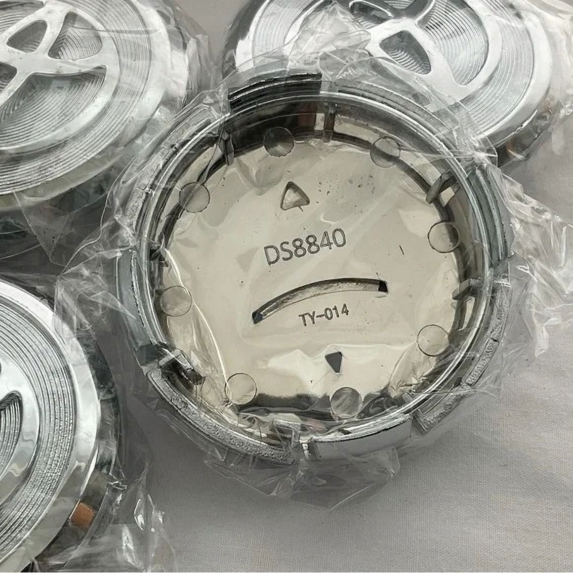 SET OF 4 TOYOTA WHEEL RIMS CENTER CAPS SILVER/CHROME Line Frosted LOGO 62MM CAMRY HIGHLANDER SIENNA RAV4 AVALON VENZA PRIUS C V CHR