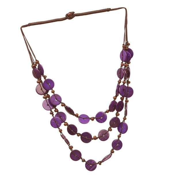 Col colgante de princesa, colres, accesorios de joyería de moda Púrpura Hugo Collar con cuentas de moda
