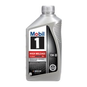 (3 pack) Mobil 1 High Mileage Full Synthetic Motor Oil 10W-30, 1 Quart
