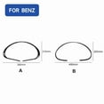 thumbnail image 3 of For Mercedes Benz C Class W203 2005-2007 Real Carbon Fiber Car Console Instrument Panel Screen Frame Decoration Sticker., 3 of 9