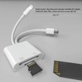 thumbnail image 2 of Lightning a SD para iPhone/iPad, lectura de tarjetas de memoria con doble ranura, 2 of 5
