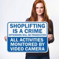 thumbnail image 2 of Shoplifting Is A Crime Sign, Offenders Will Be Prosecuted,, 2 of 8