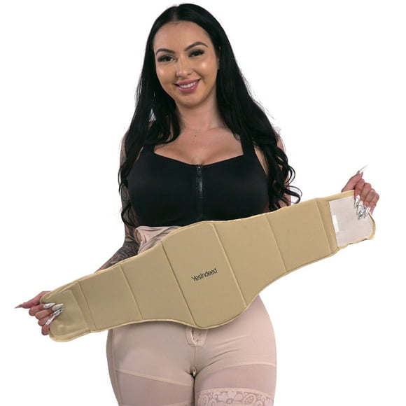 Yesindeed Planche de Compression 360 Aplatissement Ab Lipo Post-Chirurgie Mousse après Pliage du Ventre Tabla Abdominal (Petit)