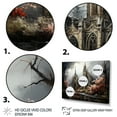 thumbnail image 3 of Designart "Vision of Neo Ecclesiastic Church in Black II" Spiritual Framed Wall Art - Cabin Black Church Bedroom Framed Canvas Wall Art, 3 of 6
