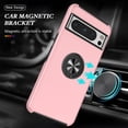 thumbnail image 2 of JTCASES for Googl Pixel 8 Pro Case, Car Mount Bracket 2-layer Hybird Shockproof PC TPU Anti-fall Slim Fit Lightweight Magnetic Cover for Googl Pixel 8 Pro - Rosegold, 2 of 7