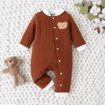 thumbnail image 1 of PatPat Combinaison Tricotée Brodée Style Ourson pour Bébé Fille/garçon, 1 of 2