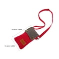 thumbnail image 2 of HEALEEP Bolso Cartera Cruzado Con Correa Para Hombro En Lona Color Rojo Ideal Para Viaje Y Uso Urbano, 2 of 6