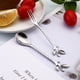 thumbnail image 4 of Cateissary Tenedores de frutas de acero inoxidable de mano con estilo interior escuela oficina restaurante vegetales Muffin cubiertos cuchara de Type3 NO3, 4 of 6