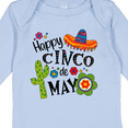 thumbnail image 4 of Inktastic Happy Cinco de Mayo- Sombrero, Cactus, Flowers Boys or Girls Long Sleeve Baby Bodysuit, 4 of 5
