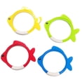 thumbnail image 1 of ZLight Diving Toys Colorful Fish Ring Fun Activities Underwater Swimming Games Pool Dive Rings For Kids Beach Swim Toys, 1 of 6