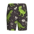 thumbnail image 2 of Haiem Dinosaur Skeleton Men's Pajama Short with Soft Woven Cotton Elastic Waistband Sleep Short-3X-Large, 2 of 9
