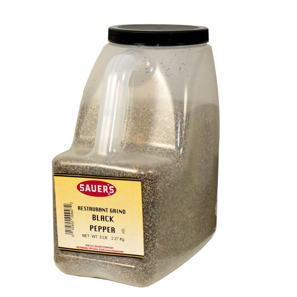 C F Sauer Foods Restaurant Grade Black Pepper 5 Pound 3 Per Case Walmart Com Walmart Com C F Sauer Foods Restaurant Grade Black Pepper 5 Pound 3 Per Case Walmart Com Walmart Com