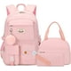 thumbnail image 1 of Mochila escolar Spotted Tiger para niñas con lonchera rosa, 1 of 8