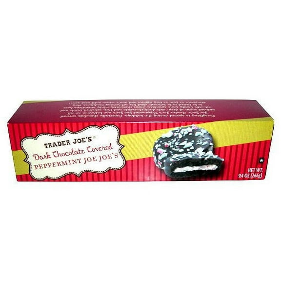 Trader Joe's DarkITSC Chocolate Covered Peppermint Joe-Joe's Cookies 9.4 OZ