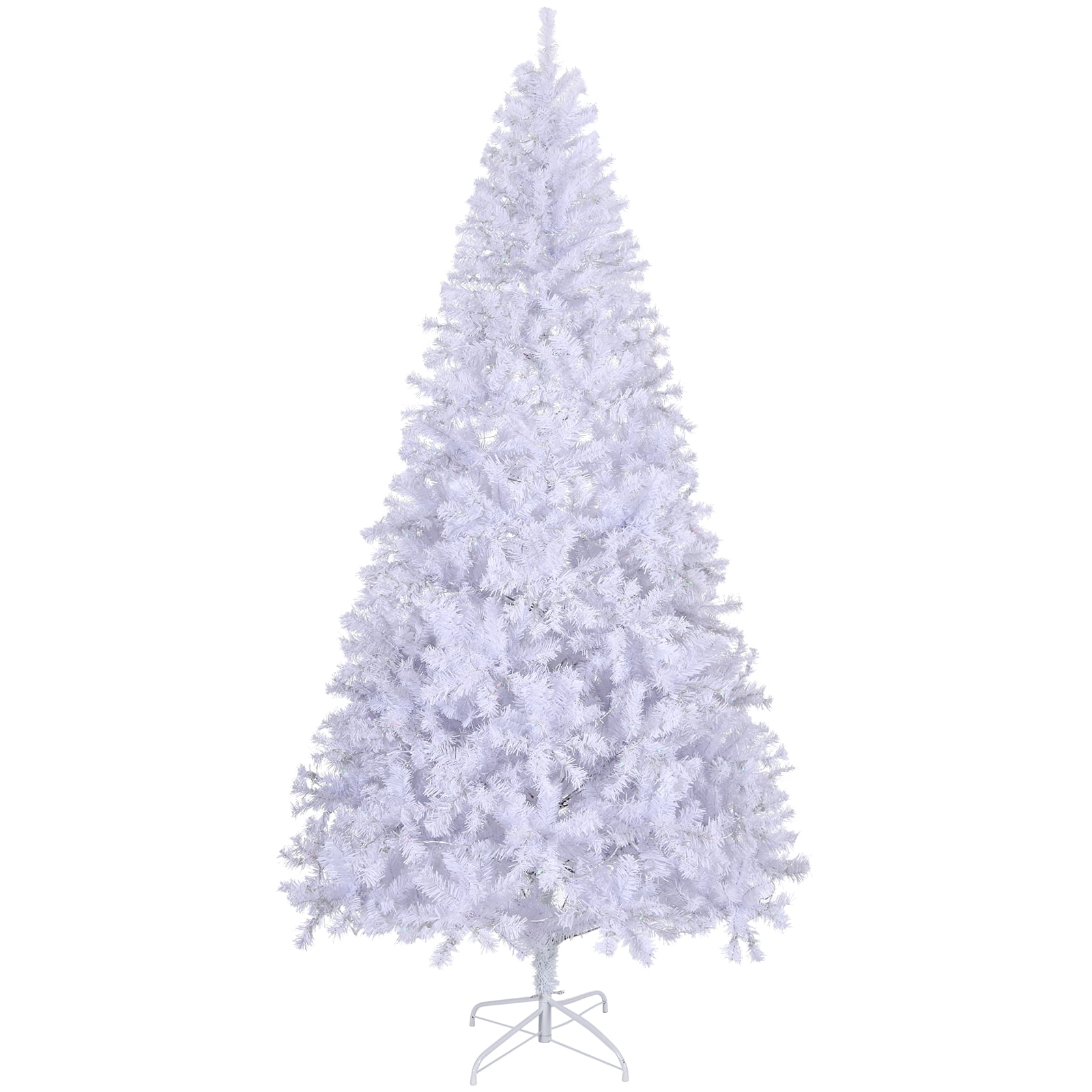Astoutdoor 7 ft Pre-lit Artificial Christmas Tree with 400 RGB Lights and 1150 Branch Tips, White
