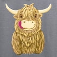 thumbnail image 3 of CafePress - Happy Highland Cow Zip Hoody - Zip Hoodie, Classic Hooded Sweatshirt with Metal Zipper, 3 of 4