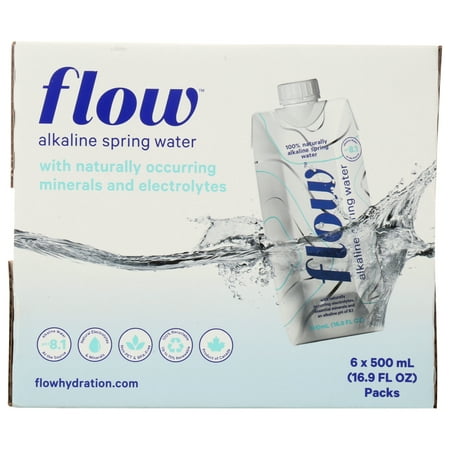 Flow Natural Alkaline Spring Water, 500 Ml