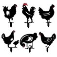 thumbnail image 1 of Sign 6Pcs Chicken Sign Decoration Strong Durable Lifelike Acrylic Chicken Signboard Decoration For Outdoor Use, 1 of 7