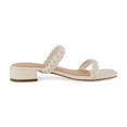 thumbnail image 4 of CUSHIONAIRE Women's Neptune Braided Low Block Heel Sandal +Memory Foam, 4 of 5