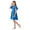 C#Sky Blue3441, variant on CAIVO Children Mesh Dress O-Neck Puff Sleeve Stylish Little Girl Dress Lovely Toddler Daily Wear