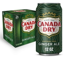 Canada Dry Caffeine Free Ginger Ale Soda Pop, 12 fl oz, 24 Pack Cans