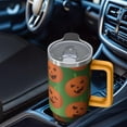 thumbnail image 5 of 40 oz Halloween Gothic Witch Bat Tumbler Insulated Stainless Tumbler, Spooky Pumpkin Coffee Cup Water Bottle, Holiday Gift, 5 of 5