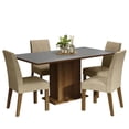 thumbnail image 1 of Juego de Comedor Mesa con Tapa de Madera 4 Sillas Marron/Gris/Imperial Keila Madesa, 1 of 7