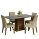 thumbnail image 1 of Juego de Comedor Mesa con Tapa de Madera 4 Sillas Marron/Gris/Imperial Keila Madesa, 1 of 7