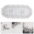 thumbnail image 3 of Elegant Oval Table Runner Lace Table Runner Dining Room Wedding Table Decoration, 3 of 8