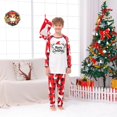 thumbnail image 2 of QIUOMBBP Matching Family Pajamas Sets Christmas PJs Short Sleeve Tees Tops and Plaid Print Pants Loungewear Red, 2 of 8