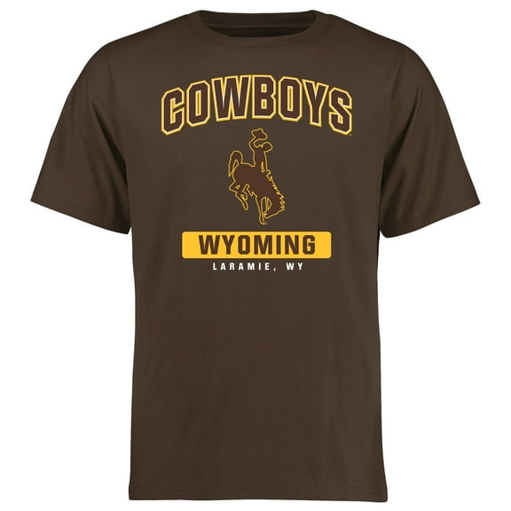 Men's Brown Wyoming Cowboys Campus Icon T-Shirt
