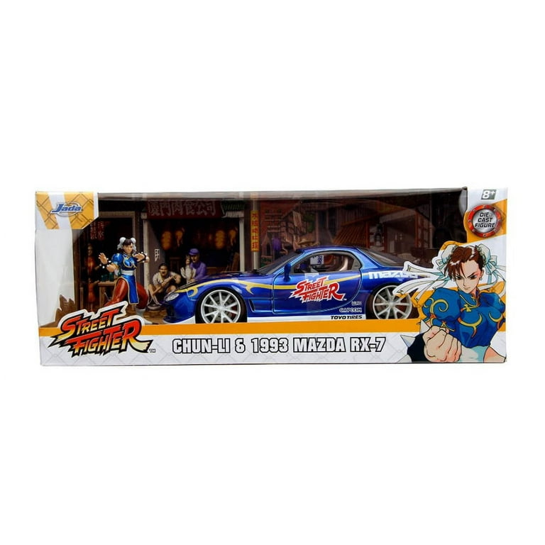 1993 Mazda RX-7 w/ Chun-Li Figure, Street Fighter - Jada