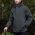 thumbnail image 5 of WTOBBY Men's Outdoor Workwear Jacket, Multi-Pocket Work Clothing Windproof and Waterproof Outerwear for Practical Daily Use and Protection,Dark Gray 3XL, 5 of 5