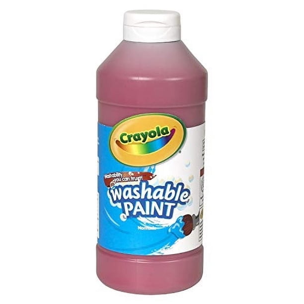 Pintura lavable Crayola roja 473 ml para niños de 3 años en adelante