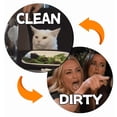 thumbnail image 1 of Double - Sided Clean/Dirty Magnet Sign for Dishwashers, Washing Machines and Refrigerators, Kitchen Gadget, 1 of 9