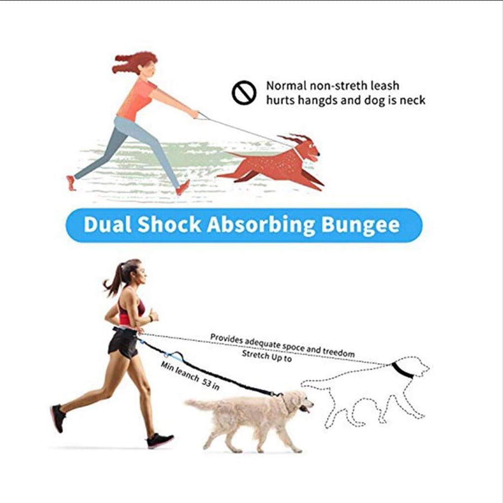 Dog Leash Pet Supplies Puppy to Wear Multicolored Multifunctional Rope Hands free Cord Compact Size Multicolored Multifunctional Polyester Cotton Waist Bag Orange Walmart
