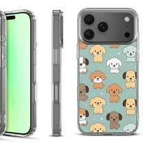 For iPhone 17 Pro Shockproof Protective Phone Case, by OneToughShield - Puppies