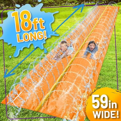 Stargo 18 x 5 ft - Slip Splash and Slide, Water Slides for Kids - Backyard waterslide for Kid Outdoor Fun Summer Water Toys, Water Activities for Kids & adults for backyard fun, Ages 4-8, 5 6 7 8-12