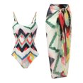 thumbnail image 1 of Maillot de Bain une Pièce pour Femmes avec Jupe Bikini Maxi, Ensemble Tankini à Imprimé Floral, 1 of 9