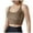 Beige, variant on Women's Sports Bra Without Underwire Padded Bustier Strapless Seamless Push Up Yoga Fitness Green M