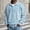 Light Blue, variant on Adult Mens Polo T Shirt Long Sleeve Button Tees Shirts Basic Purple Dress Shirts for Men