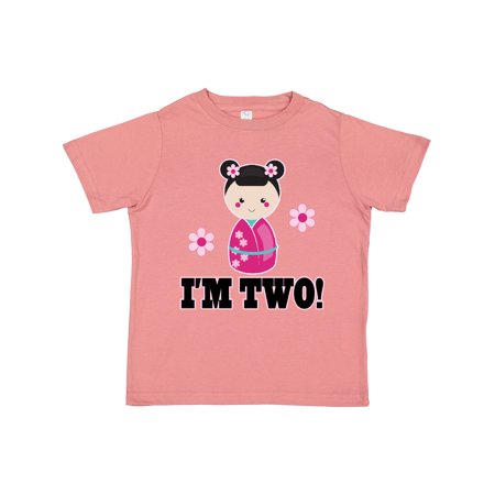 

Inktastic 2nd Birthday Kokeshi Doll Girls Gift Toddler Toddler Girl T-Shirt