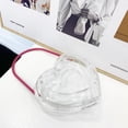 thumbnail image 2 of Women's Mini Heart Shaped Bag, Clear Acrylic Evening Clutch, Cute Heart Shaped Purse with Top Handle for Wedding Party, 2 of 6