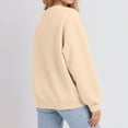 thumbnail image 6 of Women's Casual Crewneck Sweatshirt Loose Long Sleeve Pullover Tops Soft Solid Color Fall Winter Clothes Loungewear Everyday, 6 of 6