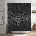 thumbnail image 5 of Honeii Black And White Dotted Print Shower Curtain 72x72in,Bathroom Curtain,Waterproof Fabric Shower Curtain Set with Hooks, 5 of 5