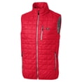 thumbnail image 2 of Men's Cutter & Buck Red Tampa Bay Buccaneers Rainier PrimaLoft Eco Insulated Full-Zip Puffer Vest, 2 of 3