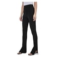 thumbnail image 3 of ET OCHS Womens Black Zippered Sewn Crease Slit Side Cuffs Party High Waist Pants 6, 3 of 3