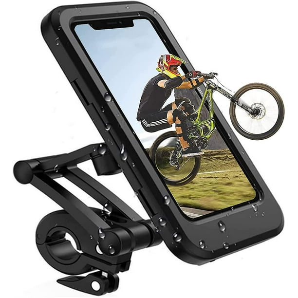 Support de téléphone moto vélo étanche (L 5,5 pouces)