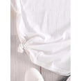 thumbnail image 4 of Camiseta informal de manga corta para mujer - Estampado gráfico de faro y globo terráqueo, tejido suave y transpirable, cuello redondo holgado, lavable a máquina, blanca con letras negras, cómoda para, 4 of 6
