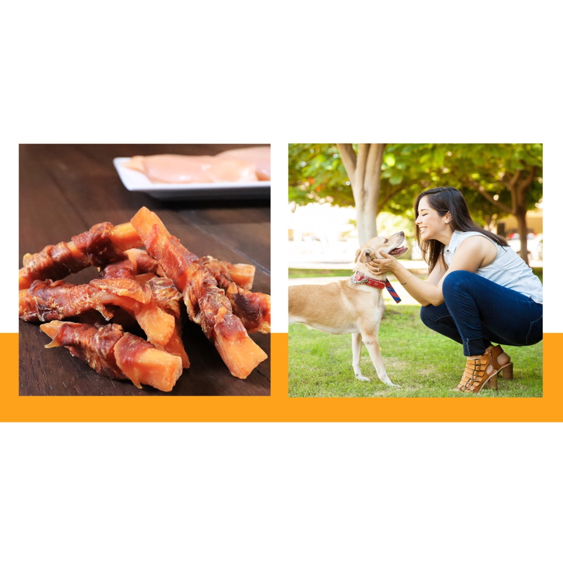 PUR LUV K9 Chicken and Sweet Potato Jerky Wrap Dog Treats, 16 oz